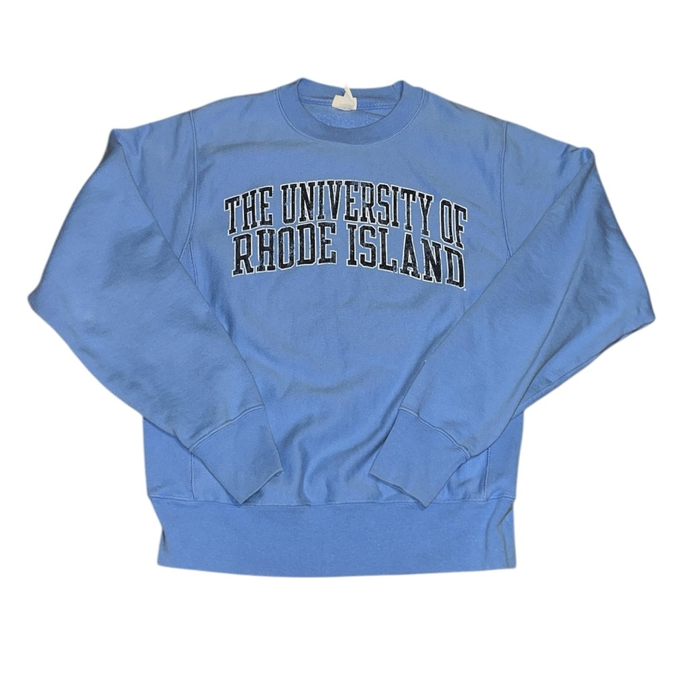RARE Vintage University Of Rhode Island Blue Champion Reverse Weave Sweatshirt S